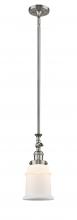 Innovations Lighting 206-SN-G181-LED - Canton - 1 Light - 6 inch - Brushed Satin Nickel - Stem Hung - Mini Pendant