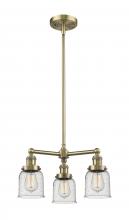 Innovations Lighting 207-AB-G54 - Bell - 3 Light - 19 inch - Antique Brass - Stem Hung - Chandelier