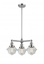 Innovations Lighting 207-PC-G532-LED - Oxford - 3 Light - 20 inch - Polished Chrome - Stem Hung - Chandelier