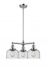 Innovations Lighting 207-PC-G74-LED - Bell - 3 Light - 22 inch - Polished Chrome - Stem Hung - Chandelier