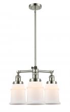 Innovations Lighting 207-PN-G181-LED - Canton - 3 Light - 18 inch - Polished Nickel - Stem Hung - Chandelier