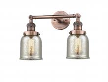 Innovations Lighting 208-AC-G58 - Bell - 2 Light - 15 inch - Antique Copper - Bath Vanity Light