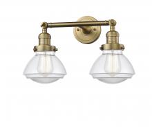 Innovations Lighting 208-BB-G322 - Olean - 2 Light - 17 inch - Brushed Brass - Bath Vanity Light