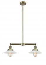 Innovations Lighting 209-AB-G1 - Halophane - 2 Light - 21 inch - Antique Brass - Stem Hung - Island Light