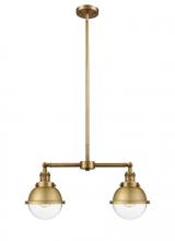 Innovations Lighting 209-BB-HFS-62-BB - Hampden - 2 Light - 18 inch - Brushed Brass - Stem Hung - Island Light