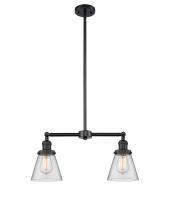 Innovations Lighting 209-BK-G62 - Cone - 2 Light - 21 inch - Matte Black - Stem Hung - Island Light