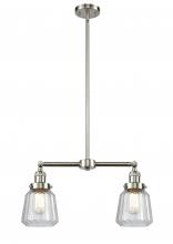 Innovations Lighting 209-SN-G142 - Chatham - 2 Light - 21 inch - Brushed Satin Nickel - Stem Hung - Island Light