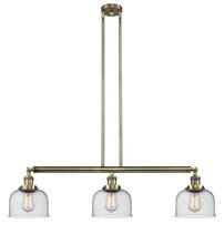Innovations Lighting 213-AB-G74 - Bell - 3 Light - 41 inch - Antique Brass - Stem Hung - Adjustable Island Light