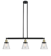 Innovations Lighting 213-BAB-G64 - Cone - 3 Light - 39 inch - Black Antique Brass - Stem Hung - Island Light