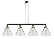 Innovations Lighting 214-BAB-G42-L-LED - Cone - 4 Light - 56 inch - Black Antique Brass - Stem Hung - Island Light