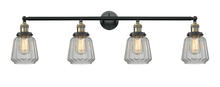 Innovations Lighting 215-BAB-G142 - Chatham - 4 Light - 42 inch - Black Antique Brass - Bath Vanity Light