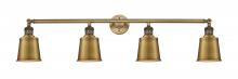 Innovations Lighting 215-BB-M9-BB - Addison - 4 Light - 42 inch - Brushed Brass - Bath Vanity Light