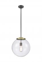 Innovations Lighting 221-1S-BAB-G202-14 - Beacon - 1 Light - 16 inch - Black Antique Brass - Stem Hung - Pendant