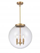 Innovations Lighting 221-3S-BB-G202-16-LED - Beacon - 3 Light - 16 inch - Brushed Brass - Cord hung - Pendant