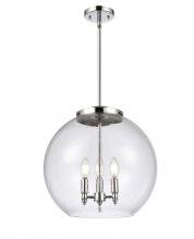 Innovations Lighting 221-3S-PC-G124-16 - Athens - 3 Light - 16 inch - Polished Chrome - Cord hung - Pendant