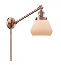 Innovations Lighting 237-AC-G171 - Fulton - 1 Light - 8 inch - Antique Copper -Adjustable Swing Arm
