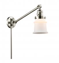 Innovations Lighting 237-PN-G181S - Canton - 1 Light - 8 inch - Polished Nickel - Swing Arm