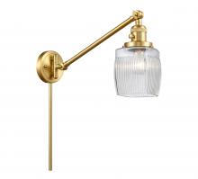 Innovations Lighting 237-SG-G302 - Colton - 1 Light - 8 inch - Satin Gold -Adjustable Swing Arm