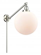 Innovations Lighting 237-SN-G201-12 - Beacon - 1 Light - 12 inch - Brushed Satin Nickel - Swing Arm