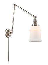 Innovations Lighting 238-PN-G181 - Canton - 1 Light - 6 inch - Polished Nickel - Swing Arm