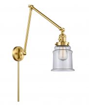 Innovations Lighting 238-SG-G182 - Canton - 1 Light - 6 inch - Satin Gold - Swing Arm