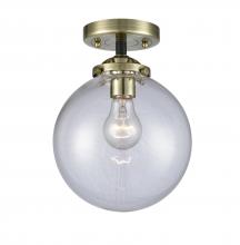 Innovations Lighting 284-1C-BAB-G202-8 - Beacon - 1 Light - 8 inch - Black Antique Brass - Semi-Flush Mount