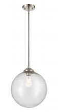 Innovations Lighting 284-1S-SN-G204-12 - Beacon - 1 Light - 12 inch - Brushed Satin Nickel - Cord hung - Mini Pendant