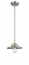 Innovations Lighting 284-1S-SN-M2-SN - Railroad - 1 Light - 8 inch - Brushed Satin Nickel - Cord hung - Mini Pendant