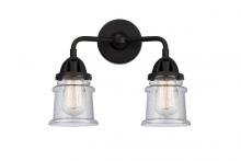 Innovations Lighting 288-2W-BK-G184S - Canton - 2 Light - 13 inch - Matte Black - Bath Vanity Light