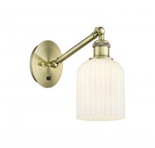 Innovations Lighting 317-1W-AB-G559-5GWH - Bridal Veil - 1 Light - 5 inch - Antique Brass - Sconce