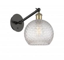 Innovations Lighting 317-1W-BAB-G122C-8CL - Athens - 1 Light - 8 inch - Black Antique Brass - Adjustable Sconce