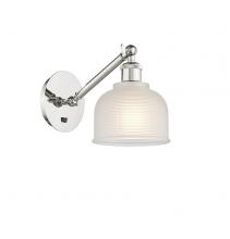 Innovations Lighting 317-1W-PN-G411 - Dayton - 1 Light - 6 inch - Polished Nickel - Sconce