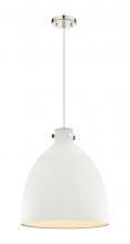 Innovations Lighting 410-1PL-PN-M412-18W - Newton Bell - 1 Light - 18 inch - Polished Nickel - Cord hung - Pendant