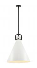 Innovations Lighting 410-1SL-BK-M411-18W - Newton Cone - 1 Light - 18 inch - Matte Black - Pendant