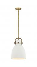 Innovations Lighting 410-1SM-BB-M412-10W - Newton Bell - 1 Light - 10 inch - Brushed Brass - Mini Pendant