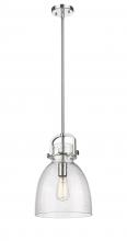 Innovations Lighting 410-1SM-PN-G412-10SDY - Newton Bell - 1 Light - 10 inch - Polished Nickel - Mini Pendant