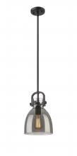 Innovations Lighting 410-1SS-BK-G412-8SM - Newton Bell - 1 Light - 8 inch - Matte Black - Mini Pendant