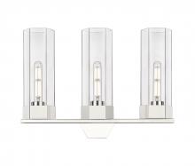 Innovations Lighting 427-3W-PN-G427-14CL - Claverack - 3 Light - 22 inch - Polished Nickel - Bath Vanity Light