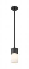 Innovations Lighting 428-1S-BK-G428-7WH - Bolivar - 1 Light - 5 inch - Matte Black - Pendant