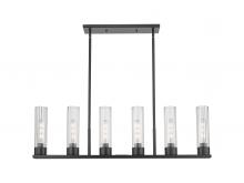 Innovations Lighting 429-6I-BK-G429-8CL - Empire - 6 Light - 44 inch - Matte Black - Linear Pendant