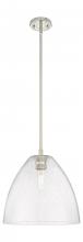 Innovations Lighting 434-1S-PN-GBD-124 - Crown Point - 1 Light - 12 inch - Polished Nickel - Pendant