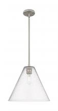 Innovations Lighting 434-1S-SN-GBC-124 - Crown Point - 1 Light - 12 inch - Satin Nickel - Pendant