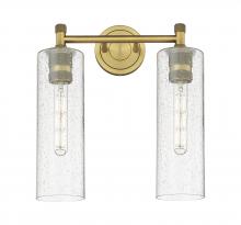 Innovations Lighting 434-2W-BB-G434-12SDY - Crown Point - 2 Light - 14 inch - Brushed Brass - Bath Vanity Light