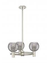 Innovations Lighting 434-3CR-PN-G1213-6SM - Crown Point - 3 Light - 20 inch - Polished Nickel - Pendant