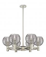 Innovations Lighting 434-6CR-PN-G1213-6SM - Crown Point - 6 Light - 26 inch - Polished Nickel - Chandelier