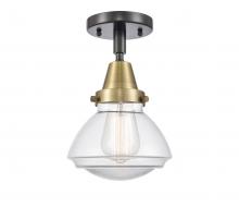 Innovations Lighting 447-1C-BAB-G322 - Olean - 1 Light - 7 inch - Black Antique Brass - Semi-Flush Mount
