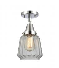 Innovations Lighting 447-1C-PC-G142 - Chatham - 1 Light - 7 inch - Polished Chrome - Flush Mount