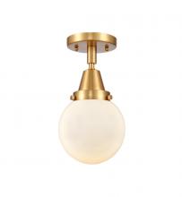 Innovations Lighting 447-1C-SG-G201-6 - Beacon - 1 Light - 6 inch - Satin Gold - Semi-Flush Mount