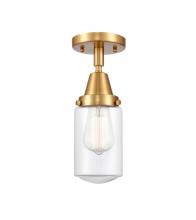 Innovations Lighting 447-1C-SG-G312 - Dover - 1 Light - 5 inch - Satin Gold - Semi-Flush Mount