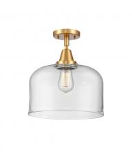 Innovations Lighting 447-1C-SG-G72-L - Bell - 1 Light - 12 inch - Satin Gold - Semi-Flush Mount